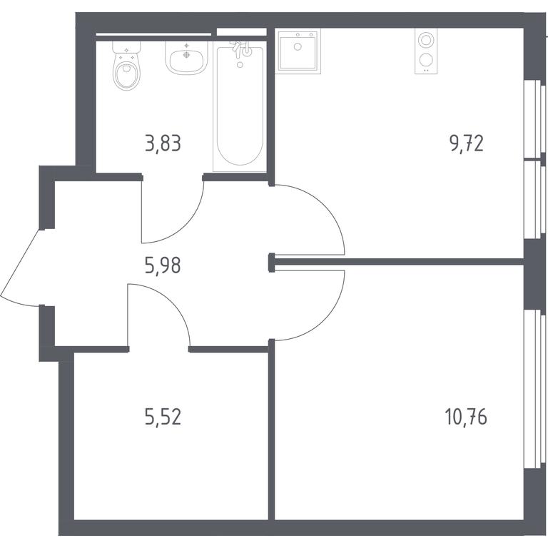 Apartment Sale, 35.81 sq. m. at Ostafevo, Ostafyevskoe Highway, 12к1, Ryazanovskoe Settlement, Moscow, Russia #1