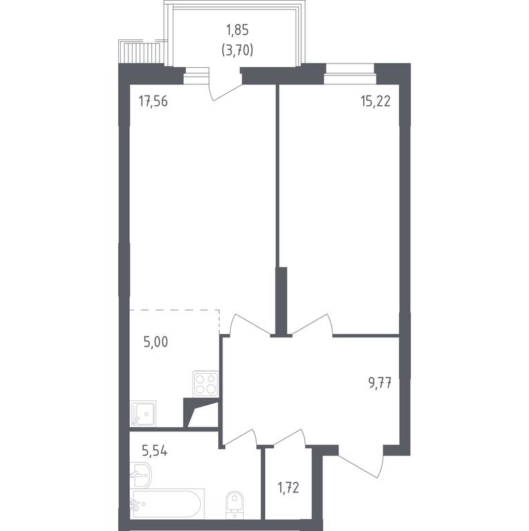 Apartment Sale, 56.4 sq. m. at Egorovo Park, 1-y kvartal, posyolok Zhilino-1, Lubertsy City District, Moscow Region, Russia #1 Apartment Sale, 56.4 sq. m. at Egorovo Park, 1-y kvartal, posyolok Zhilino-1, Lubertsy City District, Moscow Region, Russia #1