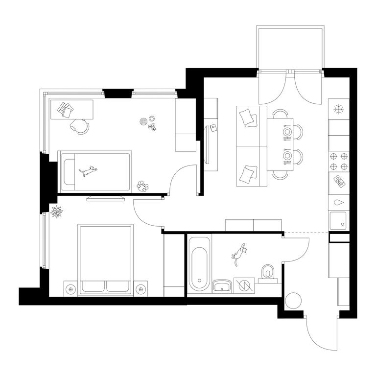 2-BD Apartment Sale, 51.1 sq. m. at Kronshtadtskiy 9, Kronshtadtsky Boulevard, 9с21, Moscow, Russia #1 2-BD Apartment Sale, 51.1 sq. m. at Kronshtadtskiy 9, Kronshtadtsky Boulevard, 9с21, Moscow, Russia #1