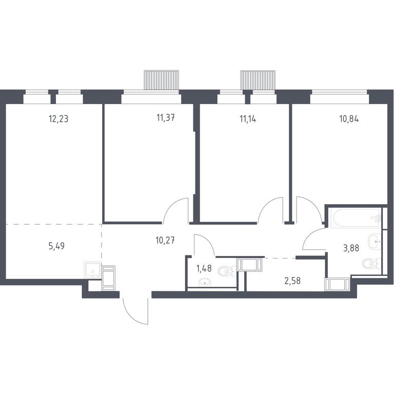 2-BD Apartment Sale, 69.28 sq. m. at Bolshoe Putilkovo, Prostornaya ulitsa, 1, Putilkovo Village, Krasnogorsk City District, Moscow Region, Russia #1 2-BD Apartment Sale, 69.28 sq. m. at Bolshoe Putilkovo, Prostornaya ulitsa, 1, Putilkovo Village, Krasnogorsk City District, Moscow Region, Russia #1