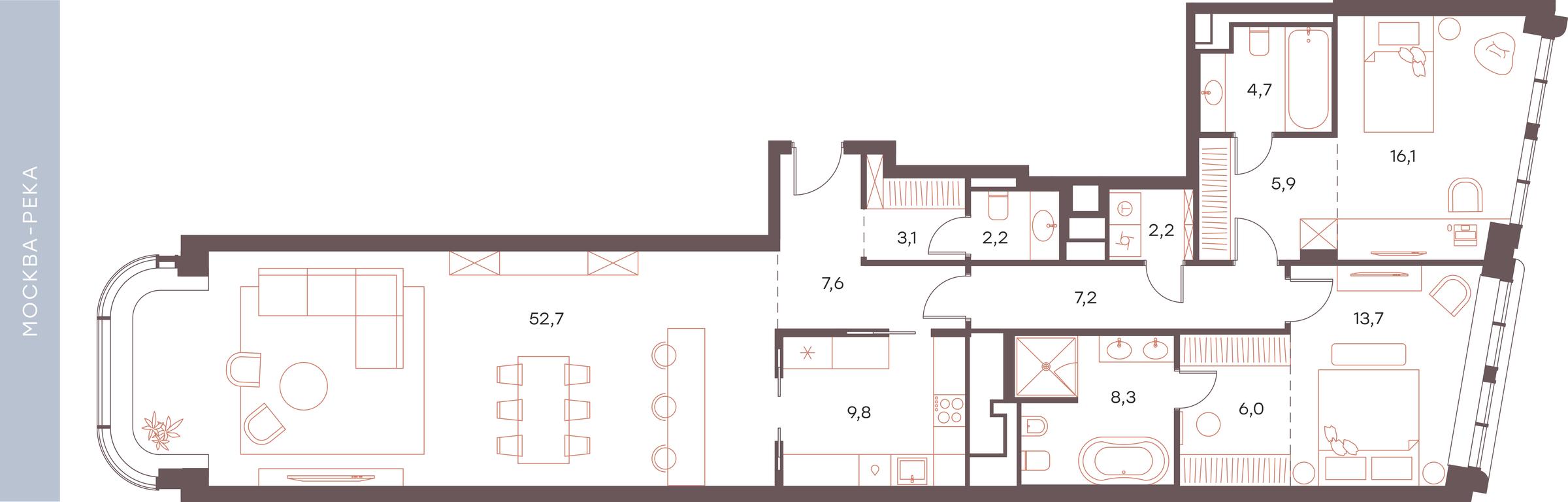 Продажа 2-комн. квартиры, 139,5 м² в ЖК «Саввинская 27», Саввинская набережная, 27, Москва, Россия #1 Продажа 2-комн. квартиры, 139,5 м² в ЖК «Саввинская 27», Саввинская набережная, 27, Москва, Россия #1