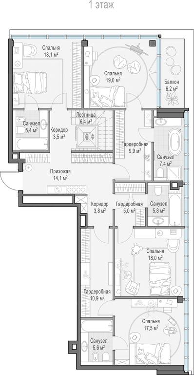 4-BD Apartment Sale, 305.5平方米 at Frunzenskaya naberezhnaya, Frunzenskaya Embankment, 30, Moscow, Russia #1 4-BD Apartment Sale, 305.5平方米 at Frunzenskaya naberezhnaya, Frunzenskaya Embankment, 30, Moscow, Russia #1