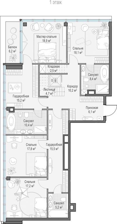 4-BD Apartment Sale, 306.5 sq. m. at Frunzenskaya naberezhnaya, Frunzenskaya Embankment, 30, Moscow, Russia #1 4-BD Apartment Sale, 306.5 sq. m. at Frunzenskaya naberezhnaya, Frunzenskaya Embankment, 30, Moscow, Russia #1