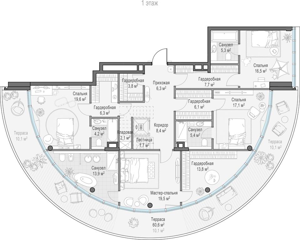 4-BD Apartment Sale, 336.9 sq. m. at Frunzenskaya naberezhnaya, Frunzenskaya Embankment, 30, Moscow, Russia #1 4-BD Apartment Sale, 336.9 sq. m. at Frunzenskaya naberezhnaya, Frunzenskaya Embankment, 30, Moscow, Russia #1