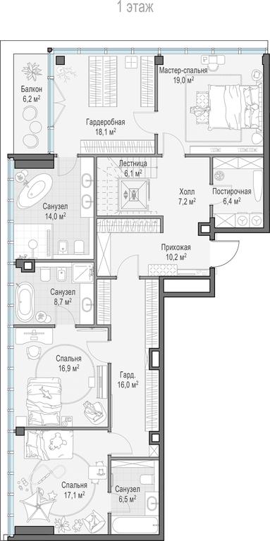 3-BD Apartment Sale, 295 sq. m. at Frunzenskaya naberezhnaya, Frunzenskaya Embankment, 30, Moscow, Russia #1 3-BD Apartment Sale, 295 sq. m. at Frunzenskaya naberezhnaya, Frunzenskaya Embankment, 30, Moscow, Russia #1