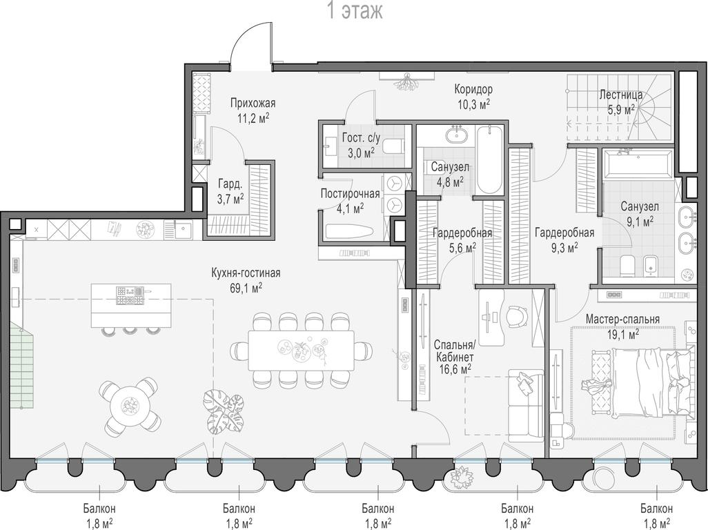 5-BD Apartment Sale, 243.6 sq. m. at Frunzenskaya naberezhnaya, Frunzenskaya Embankment, 30, Moscow, Russia #1 5-BD Apartment Sale, 243.6 sq. m. at Frunzenskaya naberezhnaya, Frunzenskaya Embankment, 30, Moscow, Russia #1