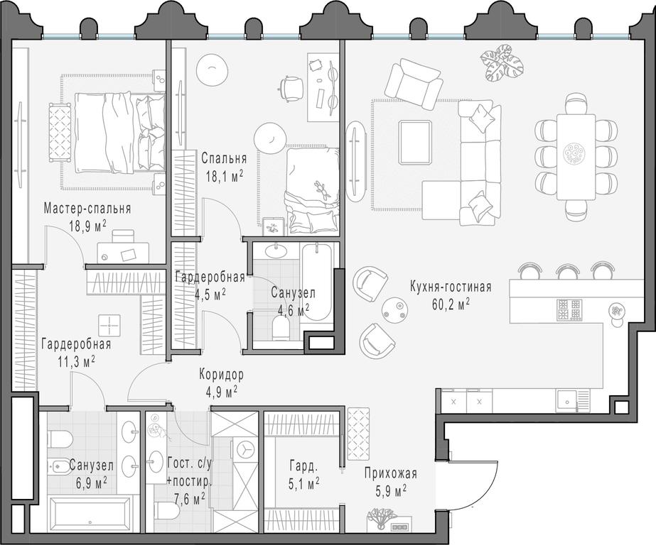2-BD Apartment Sale, 145.6 sq. m. at Frunzenskaya naberezhnaya, Frunzenskaya Embankment, 30, Moscow, Russia #1 2-BD Apartment Sale, 145.6 sq. m. at Frunzenskaya naberezhnaya, Frunzenskaya Embankment, 30, Moscow, Russia #1