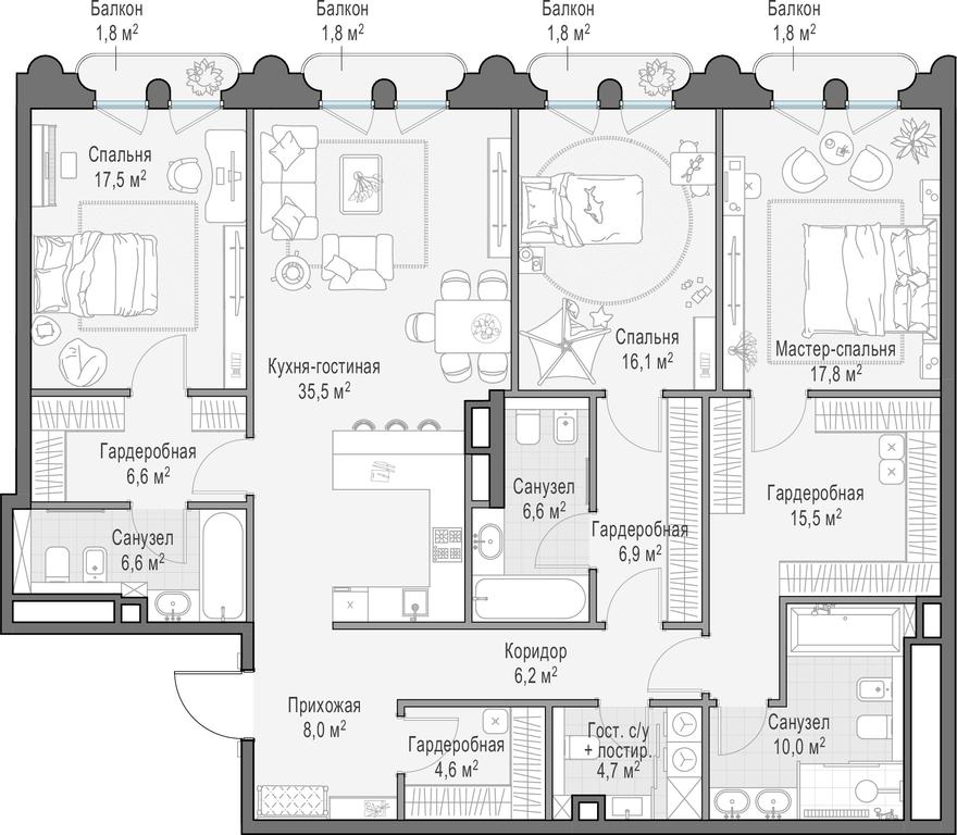 Продажа 2-комн. квартиры, 165,4 м² в ЖК «Клубный город-парк «Фрунзенская набережная»», Фрунзенская набережная, 30, Москва, Россия #1 Продажа 2-комн. квартиры, 165,4 м² в ЖК «Клубный город-парк «Фрунзенская набережная»», Фрунзенская набережная, 30, Москва, Россия #1