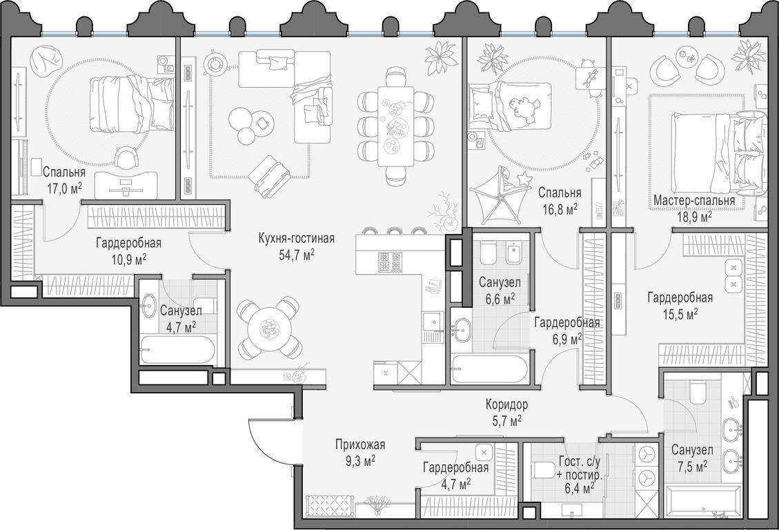 Продажа 3-комн. квартиры, 186 м² в ЖК «Клубный город-парк «Фрунзенская набережная»», Фрунзенская набережная, 30, Москва, Россия #1 Продажа 3-комн. квартиры, 186 м² в ЖК «Клубный город-парк «Фрунзенская набережная»», Фрунзенская набережная, 30, Москва, Россия #1