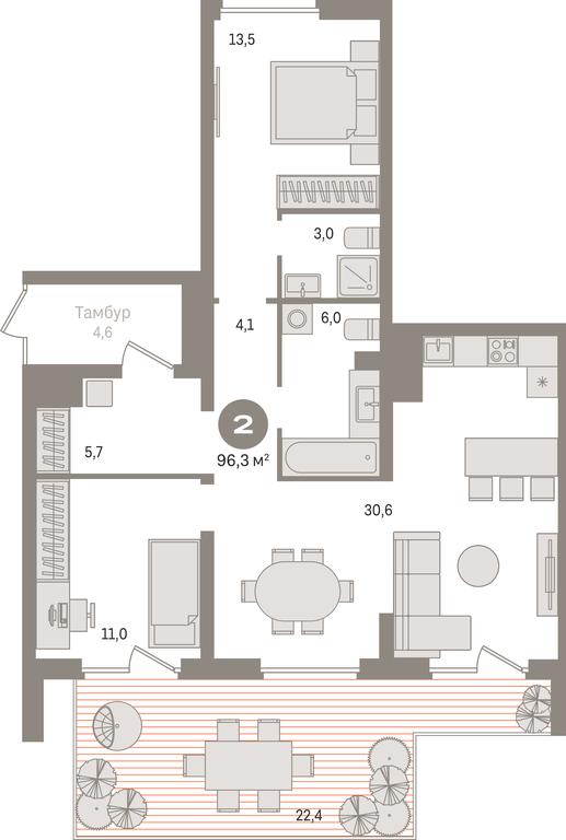 2-BD Apartment Sale, 96.7平方米 at Pervy kvartal, Kalinovaya ulitsa, derevnya Sapronovo, Leninskiy City District, Moscow Region, Russia #1 2-BD Apartment Sale, 96.7平方米 at Pervy kvartal, Kalinovaya ulitsa, derevnya Sapronovo, Leninskiy City District, Moscow Region, Russia #1