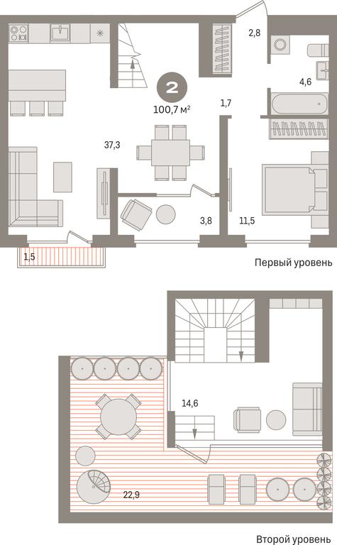 1-BD Apartment Sale, 101.2 sq. m. at Pervy kvartal, Kalinovaya ulitsa, derevnya Sapronovo, Leninskiy City District, Moscow Region, Russia #1 1-BD Apartment Sale, 101.2 sq. m. at Pervy kvartal, Kalinovaya ulitsa, derevnya Sapronovo, Leninskiy City District, Moscow Region, Russia #1