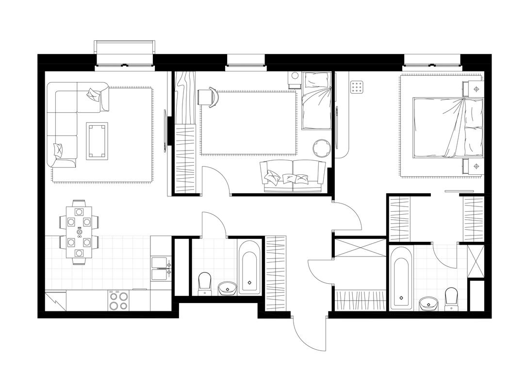 2-BD Apartment Sale, 76.8平方米 at Rezidentsii Skolkovo, Kashtanovaya ulitsa, 1, rabochiy posyolok Zarechye, Odintsovskiy City District, Moscow Region, Russia #1 2-BD Apartment Sale, 76.8平方米 at Rezidentsii Skolkovo, Kashtanovaya ulitsa, 1, rabochiy posyolok Zarechye, Odintsovskiy City District, Moscow Region, Russia #1