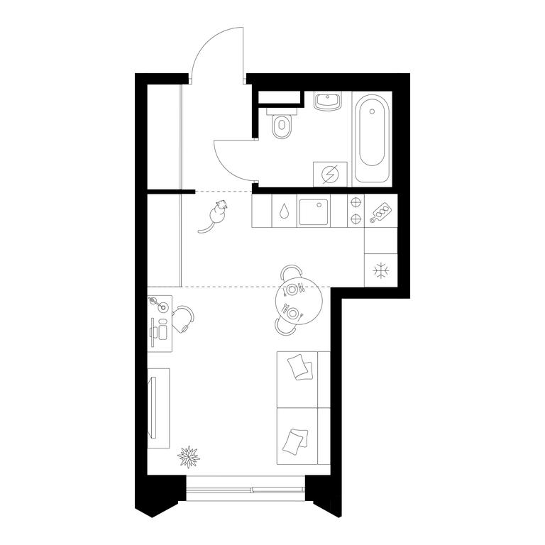Apartment Sale, 25.4 sq. m. at Matveevskiy Park, Ochakovskoye Highway, вл3с11, Moscow, Russia #1 Apartment Sale, 25.4 sq. m. at Matveevskiy Park, Ochakovskoye Highway, вл3с11, Moscow, Russia #1