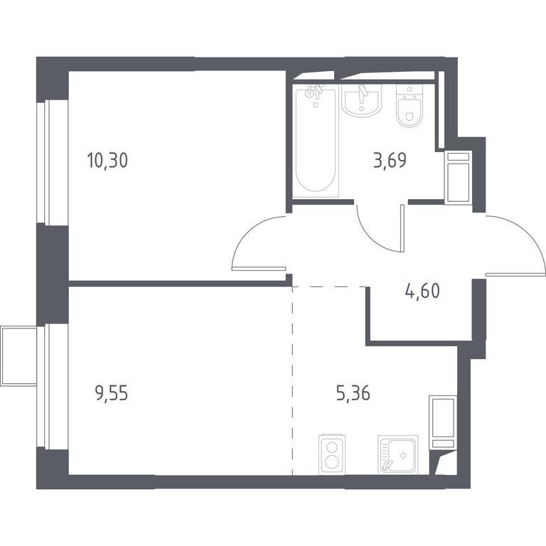 Apartment Sale, 33.5平方米 at Prigorod Lesnoe, Molodyozhny bulvar, 6, derevnya Misaylovo, Leninskiy City District, Moscow Region, Russia #1 Apartment Sale, 33.5平方米 at Prigorod Lesnoe, Molodyozhny bulvar, 6, derevnya Misaylovo, Leninskiy City District, Moscow Region, Russia #1