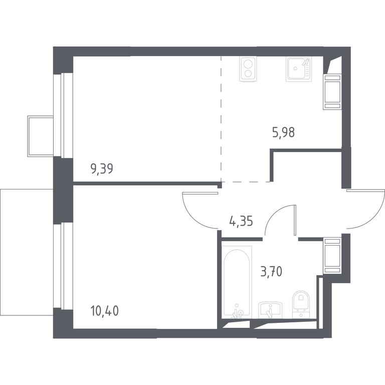 Apartment Sale, 33.7 sq. m. at Prigorod Lesnoe, Molodyozhny bulvar, 6, derevnya Misaylovo, Leninskiy City District, Moscow Region, Russia #1 Apartment Sale, 33.7 sq. m. at Prigorod Lesnoe, Molodyozhny bulvar, 6, derevnya Misaylovo, Leninskiy City District, Moscow Region, Russia #1