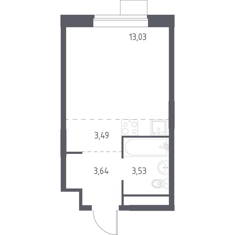 Apartment Sale, 22.7 sq. m. at Novograd Pavlino, Kosinskoye shosse, 2, Novoye Pavlino Microdistrict, Balashikha, Moscow Region, Russia #1 Apartment Sale, 22.7 sq. m. at Novograd Pavlino, Kosinskoye shosse, 2, Novoye Pavlino Microdistrict, Balashikha, Moscow Region, Russia #1