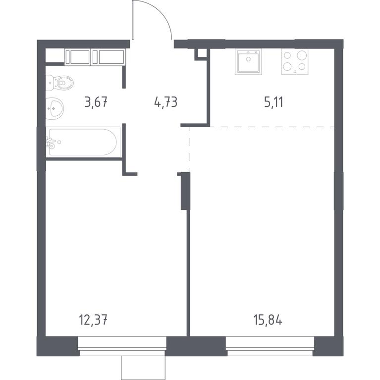 Apartment Sale, 40.5 sq. m. at Novograd Pavlino, Kosinskoye shosse, 2, Novoye Pavlino Microdistrict, Balashikha, Moscow Region, Russia #1 Apartment Sale, 40.5 sq. m. at Novograd Pavlino, Kosinskoye shosse, 2, Novoye Pavlino Microdistrict, Balashikha, Moscow Region, Russia #1