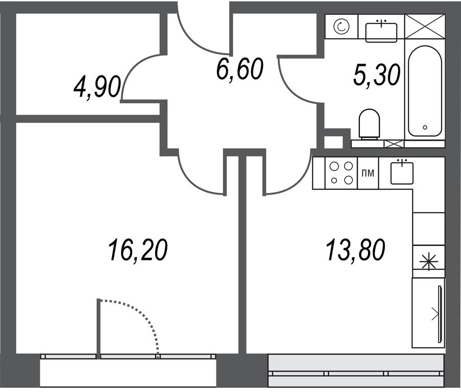 1-BD Apartment Sale, 46.7平方米 at AFI Park Voroncovskiy, Akademika Chelomeya Street, 7Ас2, Moscow, Russia #1 1-BD Apartment Sale, 46.7平方米 at AFI Park Voroncovskiy, Akademika Chelomeya Street, 7Ас2, Moscow, Russia #1