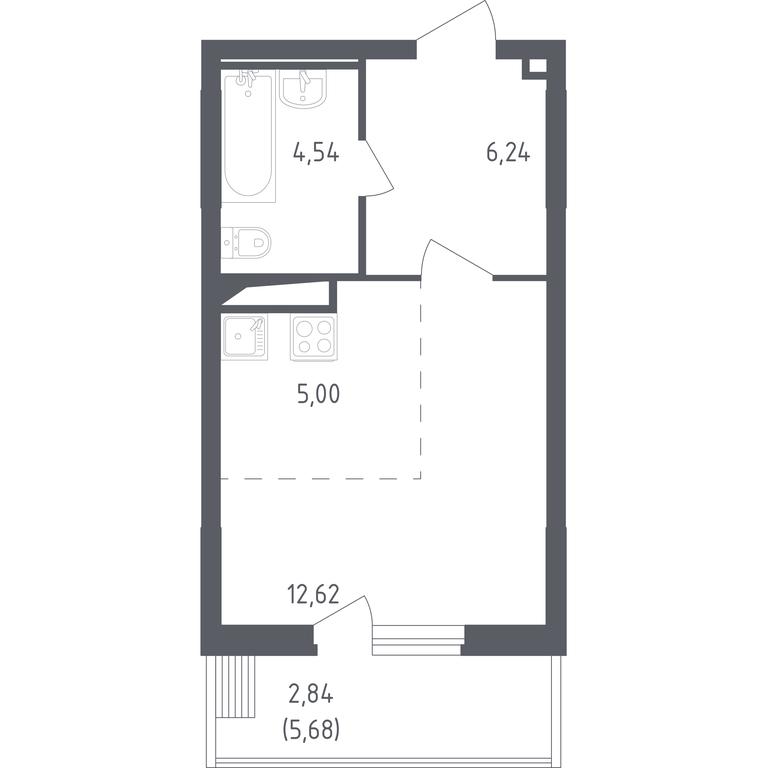 Apartment Sale, 31.24 sq. m. at Egorovo Park, 1-y kvartal, posyolok Zhilino-1, Lubertsy City District, Moscow Region, Russia #1