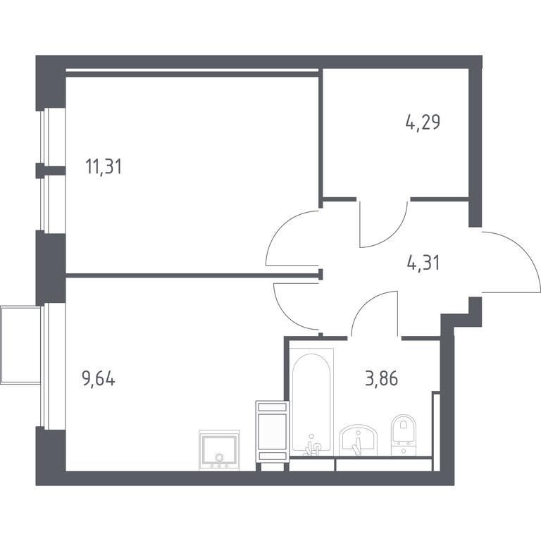 Apartment Sale, 33.41 sq. m. at Bolshoe Putilkovo, Prostornaya ulitsa, 1, Putilkovo Village, Krasnogorsk City District, Moscow Region, Russia #1 Apartment Sale, 33.41 sq. m. at Bolshoe Putilkovo, Prostornaya ulitsa, 1, Putilkovo Village, Krasnogorsk City District, Moscow Region, Russia #1
