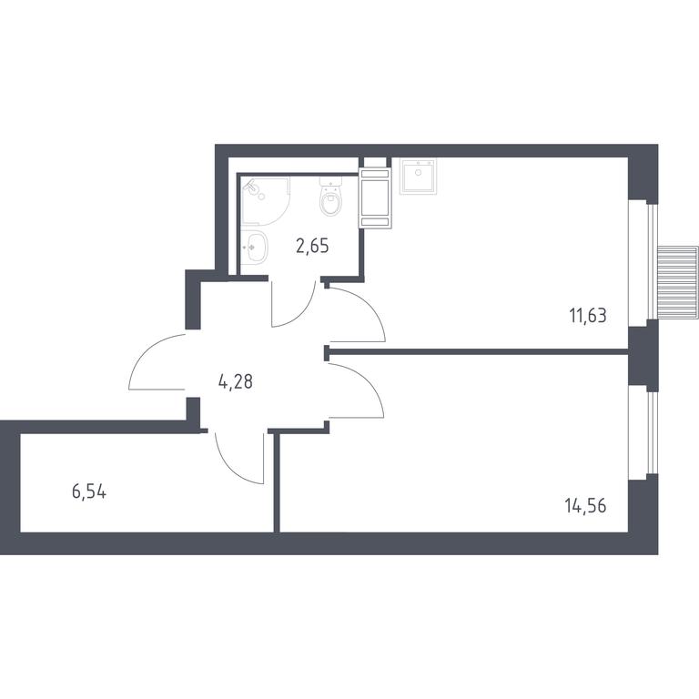 Apartment Sale, 39.66 sq. m. at Bolshoe Putilkovo, Prostornaya ulitsa, 1, Putilkovo Village, Krasnogorsk City District, Moscow Region, Russia #1 Apartment Sale, 39.66 sq. m. at Bolshoe Putilkovo, Prostornaya ulitsa, 1, Putilkovo Village, Krasnogorsk City District, Moscow Region, Russia #1