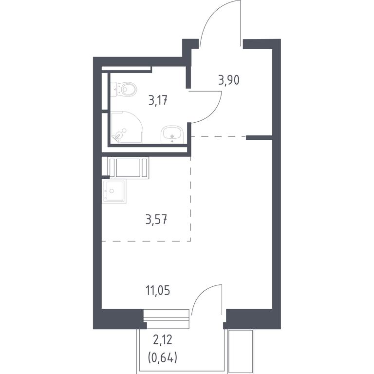 Apartment Sale, 22.33 sq. m. at Bolshoe Putilkovo, Prostornaya ulitsa, 1, Putilkovo Village, Krasnogorsk City District, Moscow Region, Russia #1 Apartment Sale, 22.33 sq. m. at Bolshoe Putilkovo, Prostornaya ulitsa, 1, Putilkovo Village, Krasnogorsk City District, Moscow Region, Russia #1