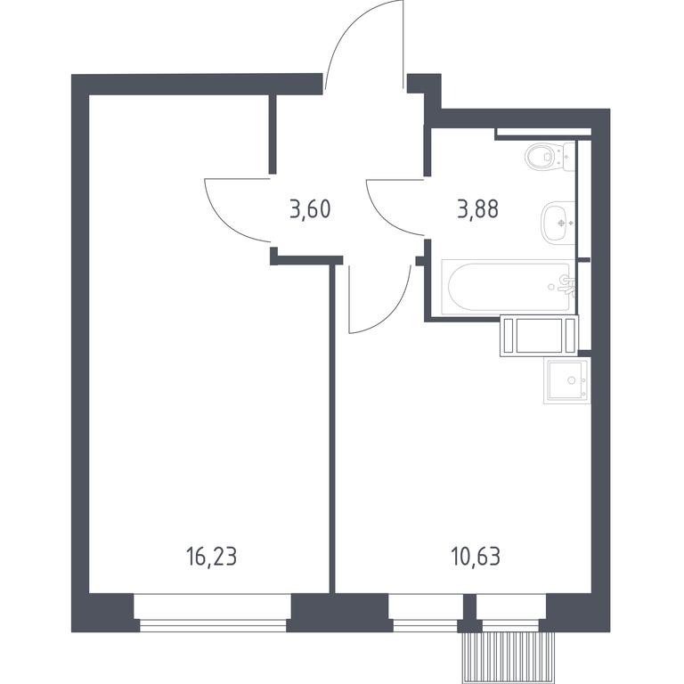 Apartment Sale, 34.34 sq. m. at Bolshoe Putilkovo, Prostornaya ulitsa, 1, Putilkovo Village, Krasnogorsk City District, Moscow Region, Russia #1 Apartment Sale, 34.34 sq. m. at Bolshoe Putilkovo, Prostornaya ulitsa, 1, Putilkovo Village, Krasnogorsk City District, Moscow Region, Russia #1