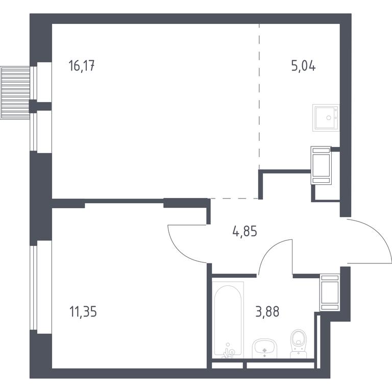 Apartment Sale, 41.29 sq. m. at Bolshoe Putilkovo, Prostornaya ulitsa, 1, Putilkovo Village, Krasnogorsk City District, Moscow Region, Russia #1 Apartment Sale, 41.29 sq. m. at Bolshoe Putilkovo, Prostornaya ulitsa, 1, Putilkovo Village, Krasnogorsk City District, Moscow Region, Russia #1