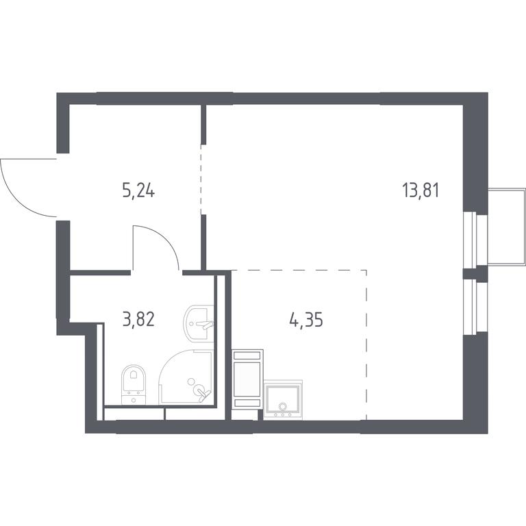 Apartment Sale, 27.22 sq. m. at Bolshoe Putilkovo, Prostornaya ulitsa, 1, Putilkovo Village, Krasnogorsk City District, Moscow Region, Russia #1 Apartment Sale, 27.22 sq. m. at Bolshoe Putilkovo, Prostornaya ulitsa, 1, Putilkovo Village, Krasnogorsk City District, Moscow Region, Russia #1