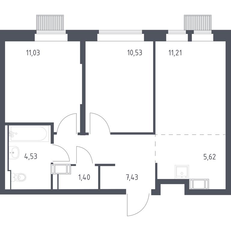 1-BD Apartment Sale, 51.75 sq. m. at Bolshoe Putilkovo, Prostornaya ulitsa, 1, Putilkovo Village, Krasnogorsk City District, Moscow Region, Russia #1 1-BD Apartment Sale, 51.75 sq. m. at Bolshoe Putilkovo, Prostornaya ulitsa, 1, Putilkovo Village, Krasnogorsk City District, Moscow Region, Russia #1