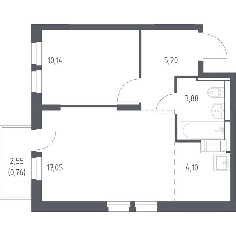 Apartment Sale, 41.13 sq. m. at Bolshoe Putilkovo, Prostornaya ulitsa, 1, Putilkovo Village, Krasnogorsk City District, Moscow Region, Russia #1