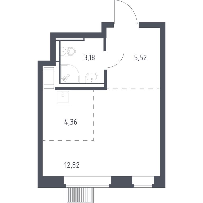 Apartment Sale, 25.88 sq. m. at Bolshoe Putilkovo, Prostornaya ulitsa, 1, Putilkovo Village, Krasnogorsk City District, Moscow Region, Russia #1 Apartment Sale, 25.88 sq. m. at Bolshoe Putilkovo, Prostornaya ulitsa, 1, Putilkovo Village, Krasnogorsk City District, Moscow Region, Russia #1