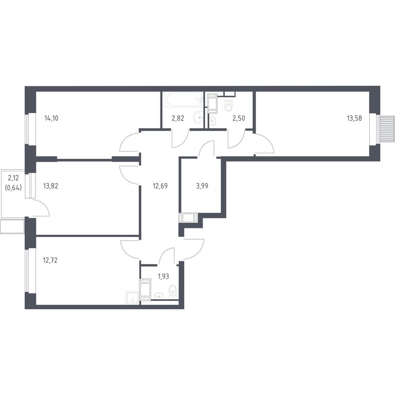 2-BD Apartment Sale, 78.79 sq. m. at Bolshoe Putilkovo, Prostornaya ulitsa, 1, Putilkovo Village, Krasnogorsk City District, Moscow Region, Russia #1 2-BD Apartment Sale, 78.79 sq. m. at Bolshoe Putilkovo, Prostornaya ulitsa, 1, Putilkovo Village, Krasnogorsk City District, Moscow Region, Russia #1