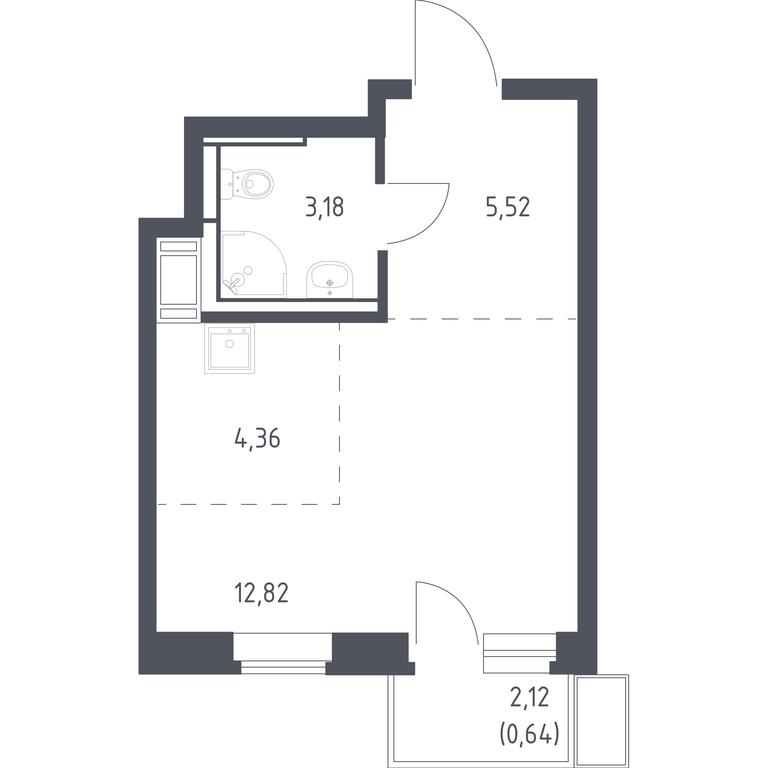 Apartment Sale, 26.52 sq. m. at Bolshoe Putilkovo, Prostornaya ulitsa, 1, Putilkovo Village, Krasnogorsk City District, Moscow Region, Russia #1 Apartment Sale, 26.52 sq. m. at Bolshoe Putilkovo, Prostornaya ulitsa, 1, Putilkovo Village, Krasnogorsk City District, Moscow Region, Russia #1