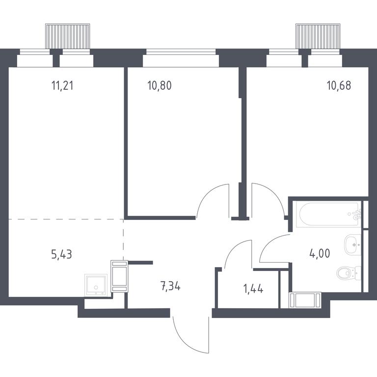 1-BD Apartment Sale, 50.9 sq. m. at Bolshoe Putilkovo, Prostornaya ulitsa, 1, Putilkovo Village, Krasnogorsk City District, Moscow Region, Russia #1 1-BD Apartment Sale, 50.9 sq. m. at Bolshoe Putilkovo, Prostornaya ulitsa, 1, Putilkovo Village, Krasnogorsk City District, Moscow Region, Russia #1