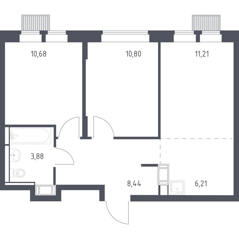 1-BD Apartment Sale, 51.22 sq. m. at Bolshoe Putilkovo, Prostornaya ulitsa, 1, Putilkovo Village, Krasnogorsk City District, Moscow Region, Russia #1 1-BD Apartment Sale, 51.22 sq. m. at Bolshoe Putilkovo, Prostornaya ulitsa, 1, Putilkovo Village, Krasnogorsk City District, Moscow Region, Russia #1