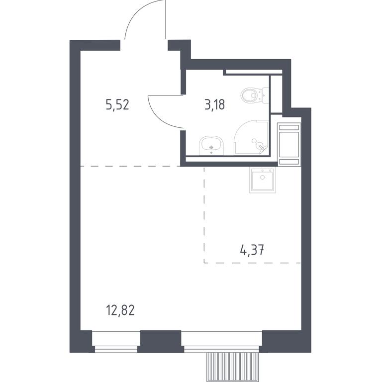 Apartment Sale, 25.89 sq. m. at Bolshoe Putilkovo, Prostornaya ulitsa, 1, Putilkovo Village, Krasnogorsk City District, Moscow Region, Russia #1 Apartment Sale, 25.89 sq. m. at Bolshoe Putilkovo, Prostornaya ulitsa, 1, Putilkovo Village, Krasnogorsk City District, Moscow Region, Russia #1