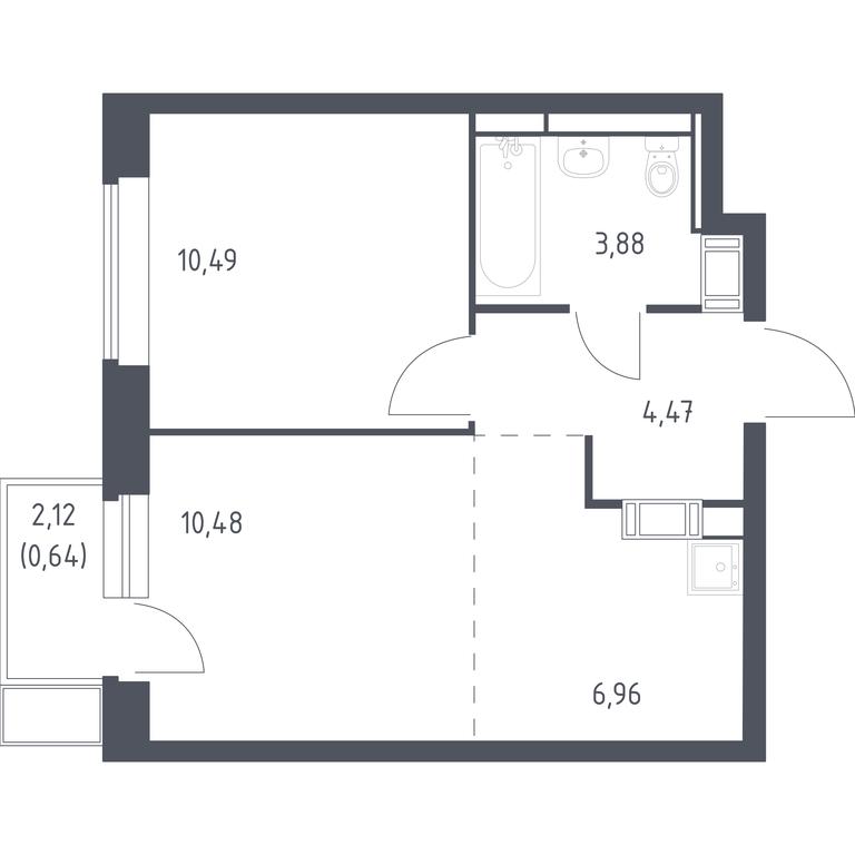 Apartment Sale, 36.92 sq. m. at Bolshoe Putilkovo, Prostornaya ulitsa, 1, Putilkovo Village, Krasnogorsk City District, Moscow Region, Russia #1 Apartment Sale, 36.92 sq. m. at Bolshoe Putilkovo, Prostornaya ulitsa, 1, Putilkovo Village, Krasnogorsk City District, Moscow Region, Russia #1