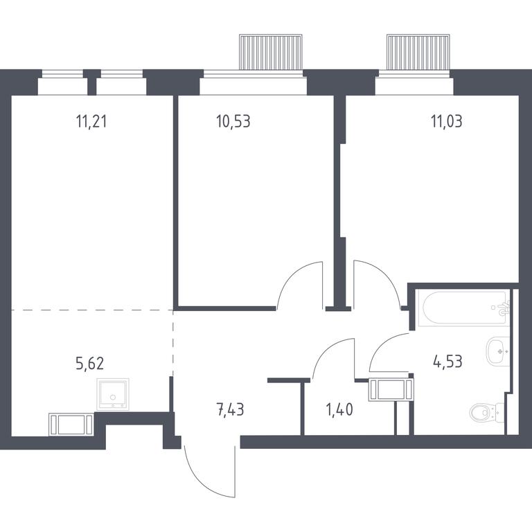 1-BD Apartment Sale, 51.75 sq. m. at Bolshoe Putilkovo, Prostornaya ulitsa, 1, Putilkovo Village, Krasnogorsk City District, Moscow Region, Russia #1 1-BD Apartment Sale, 51.75 sq. m. at Bolshoe Putilkovo, Prostornaya ulitsa, 1, Putilkovo Village, Krasnogorsk City District, Moscow Region, Russia #1