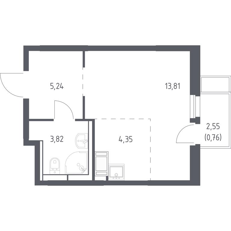 Apartment Sale, 27.98 sq. m. at Bolshoe Putilkovo, Prostornaya ulitsa, 1, Putilkovo Village, Krasnogorsk City District, Moscow Region, Russia #1 Apartment Sale, 27.98 sq. m. at Bolshoe Putilkovo, Prostornaya ulitsa, 1, Putilkovo Village, Krasnogorsk City District, Moscow Region, Russia #1