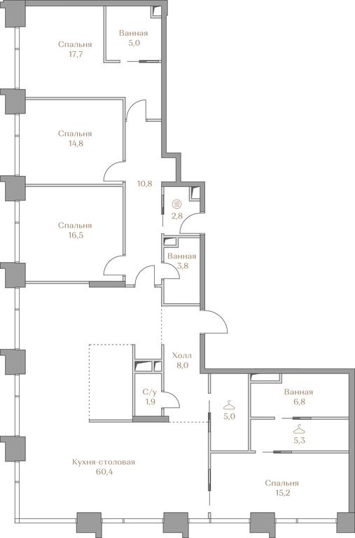 4-BD Apartment Sale, 174 sq. m. at Luzhniki Collection, Luzhnetskaya Embankment, 2/4с17, Moscow, Russia #1 4-BD Apartment Sale, 174 sq. m. at Luzhniki Collection, Luzhnetskaya Embankment, 2/4с17, Moscow, Russia #1