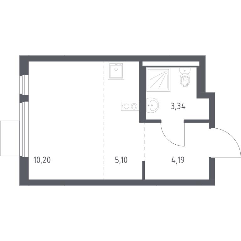 Apartment Sale, 22.83 sq. m. at Gorki Park, Shkolnaya ulitsa, 2, derevnya Korobovo, Leninskiy City District, Moscow Region, Russia #1 Apartment Sale, 22.83 sq. m. at Gorki Park, Shkolnaya ulitsa, 2, derevnya Korobovo, Leninskiy City District, Moscow Region, Russia #1