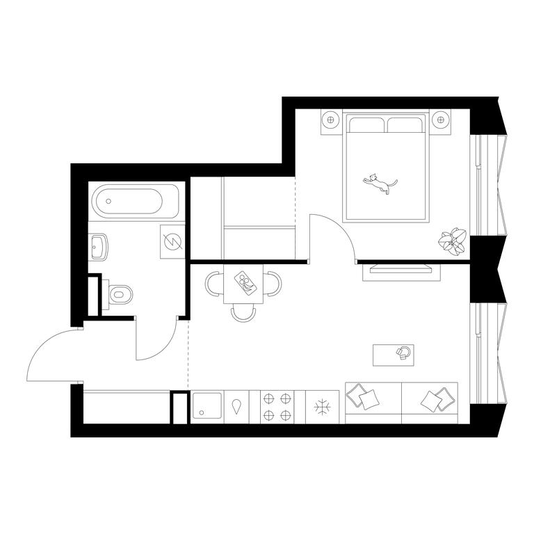1-BD Apartment Sale, 32.3 sq. m. at Zelionyi Park, 687-y proyezd, 15с2, Zelenograd, Moscow, Russia #1 1-BD Apartment Sale, 32.3 sq. m. at Zelionyi Park, 687-y proyezd, 15с2, Zelenograd, Moscow, Russia #1