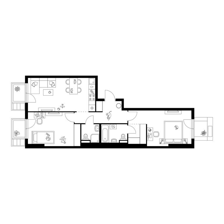 2-BD Apartment Sale, 67.1 sq. m. at Zelionyi Park, 687-y proyezd, 15с2, Zelenograd, Moscow, Russia #1 2-BD Apartment Sale, 67.1 sq. m. at Zelionyi Park, 687-y proyezd, 15с2, Zelenograd, Moscow, Russia #1