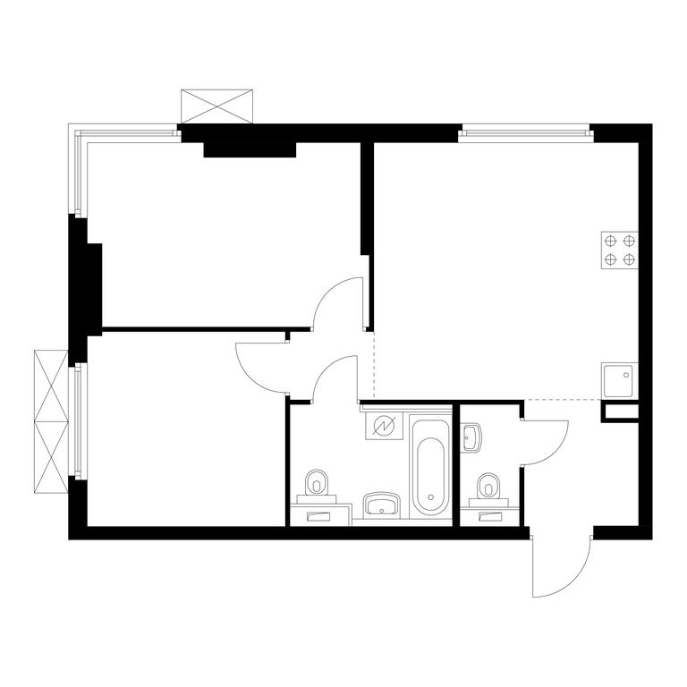 2-BD Apartment Sale, 51.9 sq. m. at Holland Park, Volokolamskoye Highway, 71/13к1, Moscow, Russia #1 2-BD Apartment Sale, 51.9 sq. m. at Holland Park, Volokolamskoye Highway, 71/13к1, Moscow, Russia #1