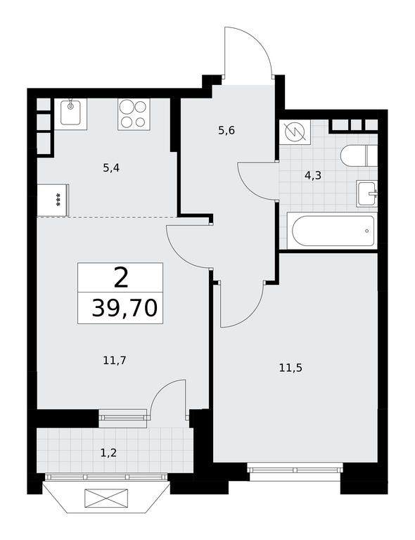 1-BD Apartment Sale, 39.9 sq. m. at Buninskie Kvartaly, Akademika Semyonova Street, 22, Moscow, Russia #1 1-BD Apartment Sale, 39.9 sq. m. at Buninskie Kvartaly, Akademika Semyonova Street, 22, Moscow, Russia #1