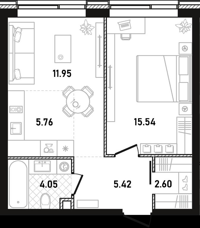 1-BD Apartment Sale, 45.32 sq. m. at Republic, Presnensky Val Street, 27с1, Moscow, Russia #1 1-BD Apartment Sale, 45.32 sq. m. at Republic, Presnensky Val Street, 27с1, Moscow, Russia #1