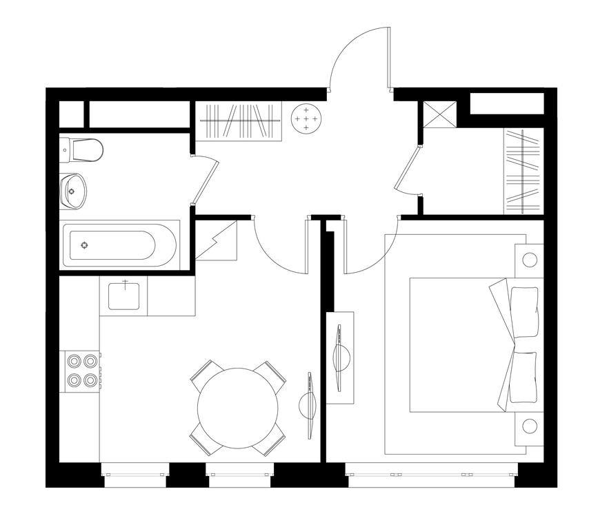 Apartment Sale, 36.1 sq. m. at Peredelkino Blizhnee, Korneya Chukovskogo Street, 1, Vnukovskoye Settlement, Moscow, Russia #1 Apartment Sale, 36.1 sq. m. at Peredelkino Blizhnee, Korneya Chukovskogo Street, 1, Vnukovskoye Settlement, Moscow, Russia #1