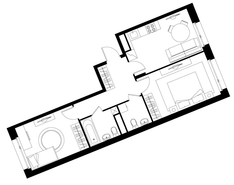 2-BD Apartment Sale, 55.7 sq. m. at Peredelkino Blizhnee, Korneya Chukovskogo Street, 1, Vnukovskoye Settlement, Moscow, Russia #1 2-BD Apartment Sale, 55.7 sq. m. at Peredelkino Blizhnee, Korneya Chukovskogo Street, 1, Vnukovskoye Settlement, Moscow, Russia #1