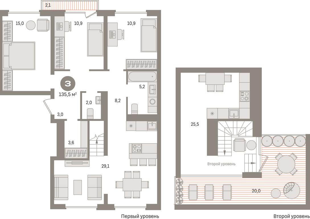 3-BD Apartment Sale, 135.5 sq. m. at Pervy kvartal, Kalinovaya ulitsa, derevnya Sapronovo, Leninskiy City District, Moscow Region, Russia #1 3-BD Apartment Sale, 135.5 sq. m. at Pervy kvartal, Kalinovaya ulitsa, derevnya Sapronovo, Leninskiy City District, Moscow Region, Russia #1